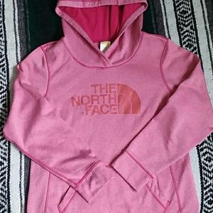 Pink The north face hoodie